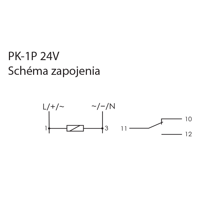 ELEKTROMAGNETICKÉ POMOCNÉ RELÉ PK-1P-24